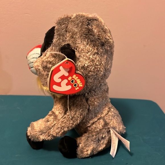TY Beanie Boos 6" WASABI Baboon Plush Stuffed Animal Toy Heart Tags - Picture 3 of 4